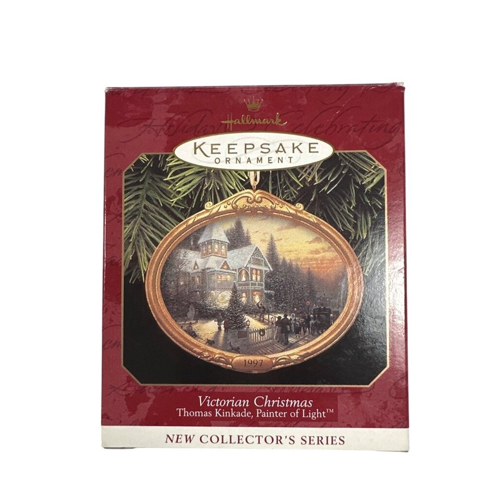 VNTG Thomas Kinkade Victorian Christmas 1997 Hallmark Keepsake Ornament - Picture 3 of 5